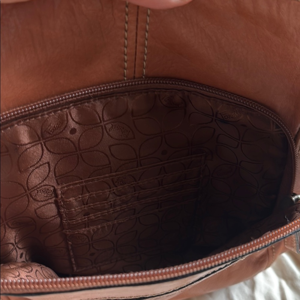Fossil Brown Leather Crossbody Bag - Picture 3 of 8